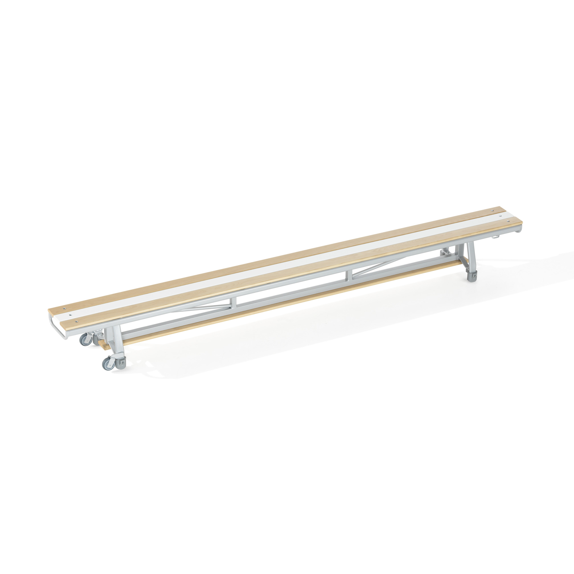 Gym bench, 300 cm, with balancing slat, 10 cm, Janssen-Fritsen