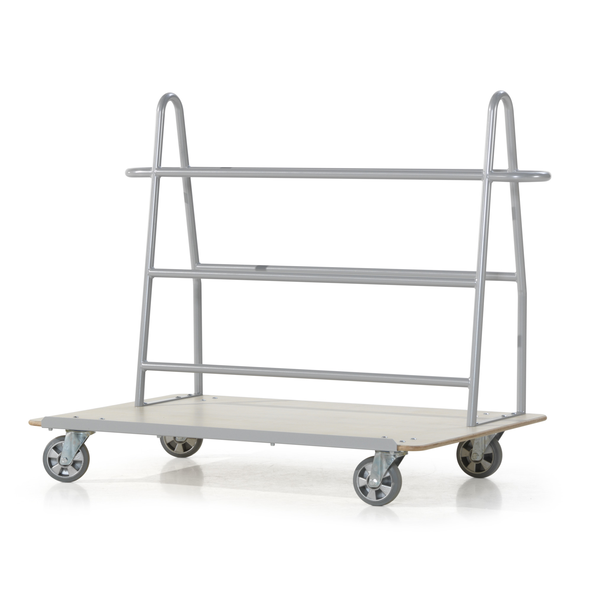 Vertical mat trolley