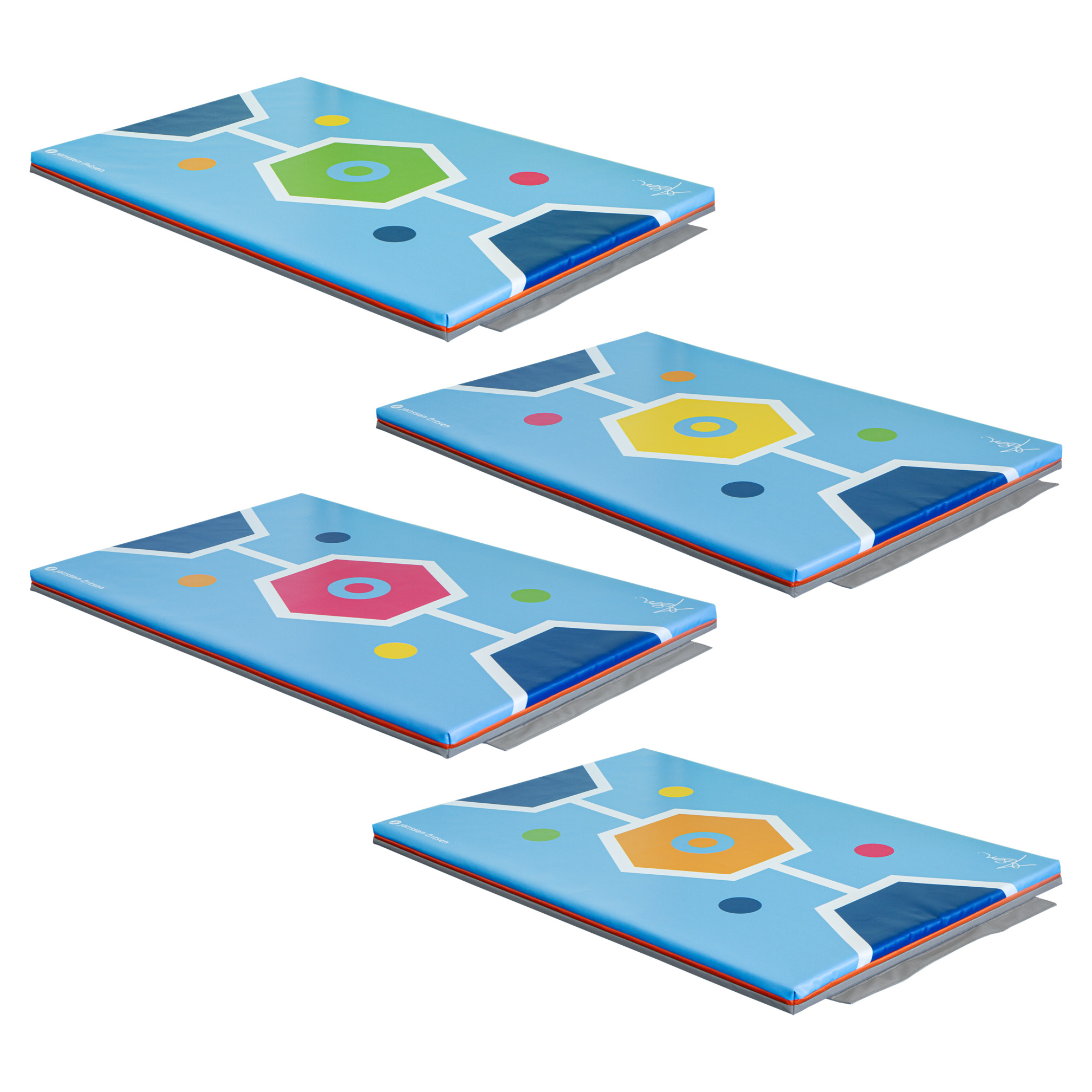 ASM gymnastics mat set Hexagon (4 pieces)