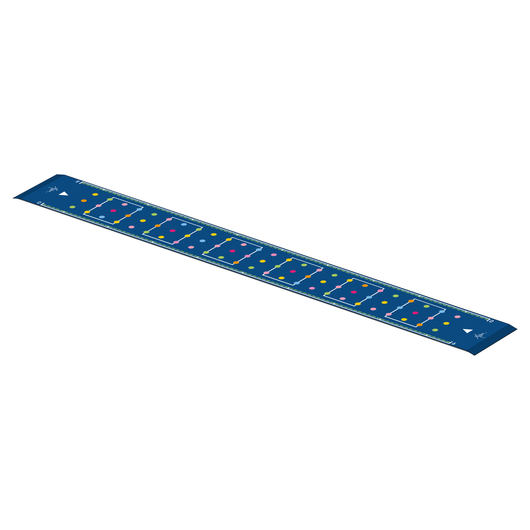 ASM long mat Dots 10 m, sandwich padding