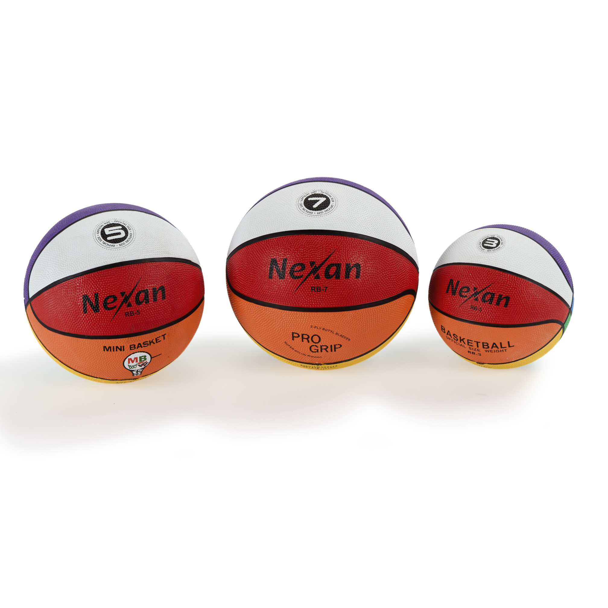 Nexan Basketball Rainbow, size 7