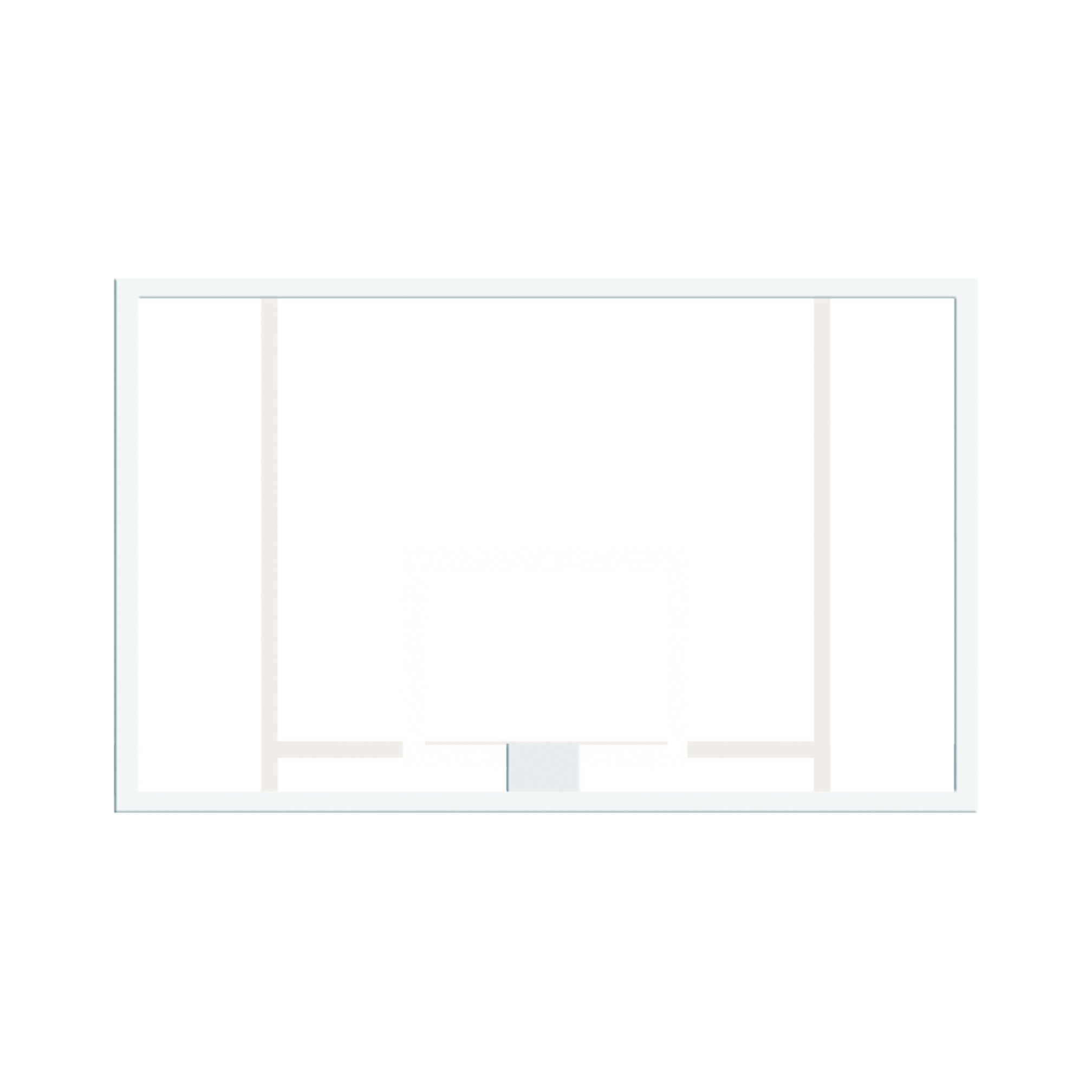 Basketball backboard 180x105 cm, acrylic without frame