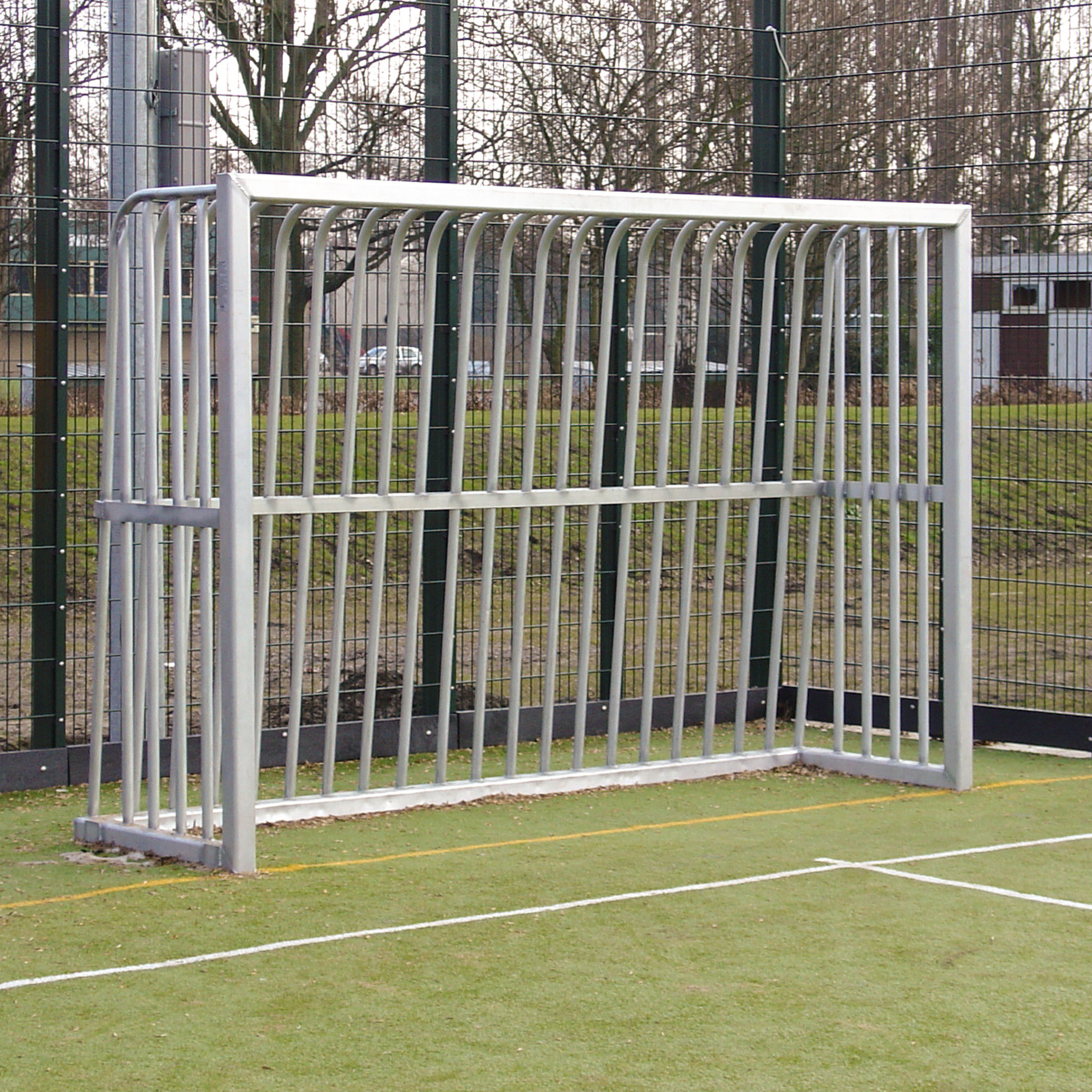 Anti-vandalism playground goal