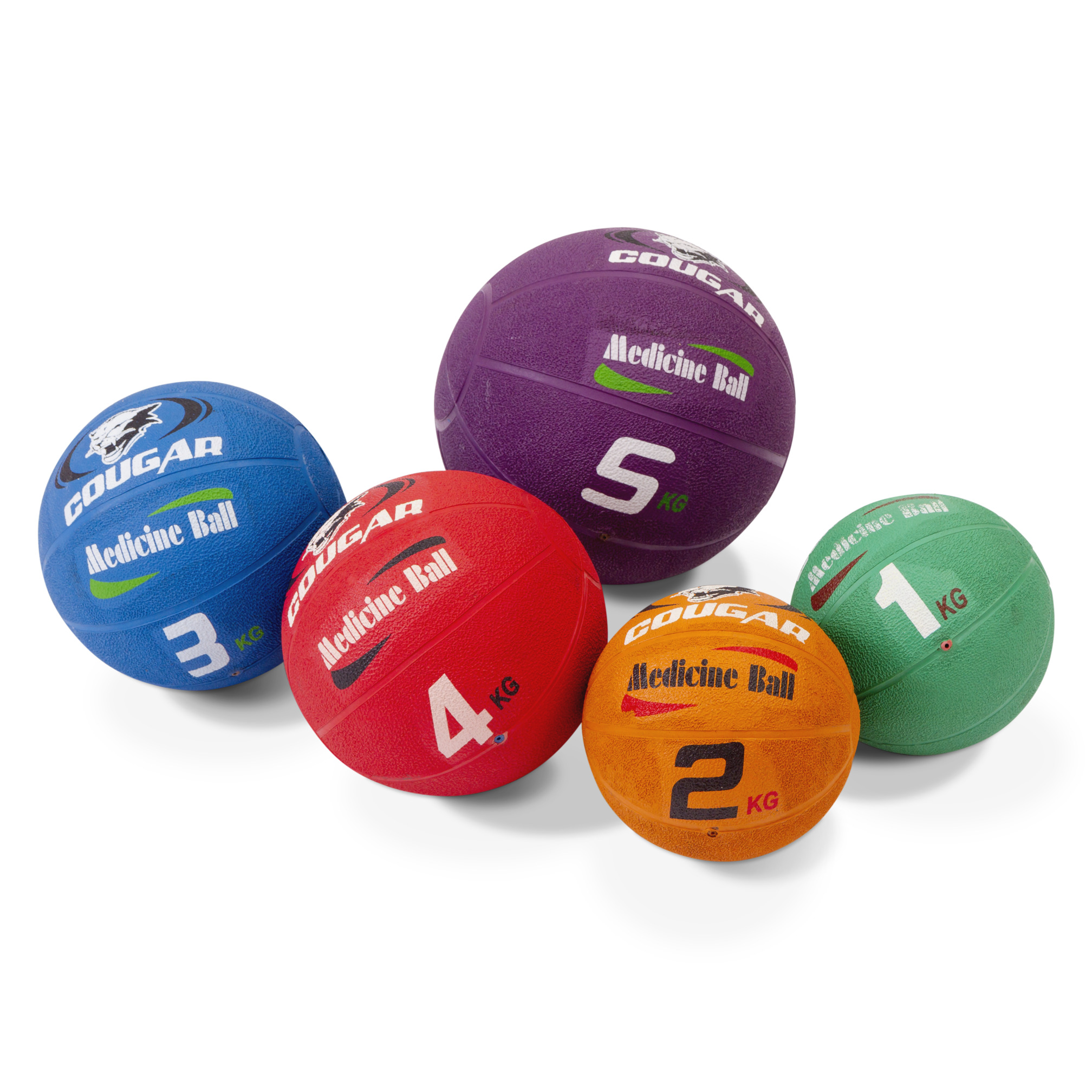 Medicine ball rubber, 1 kg, ø 19 cm